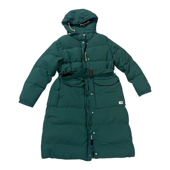 North Face Women Sierra 600 Fill Down Long Parka Jacket In